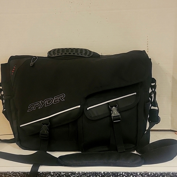 NEW -‎ SPYDER BLACK COMPUTER BOOK BAG - Picture 1 of 10